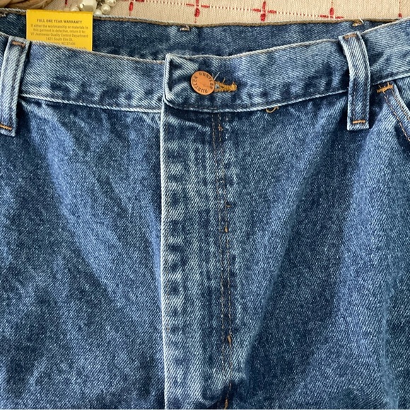 Rustler Extra Rugged Straight Leg Regular Fit Heavyweight Denim Jeans 42 x 30 - Picture 6 of 7